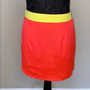 Neon colored skirt